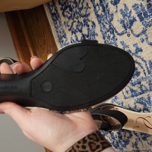 Sam & Libby sz 9 black and cream new without tags sandals - Picture 5 of 5